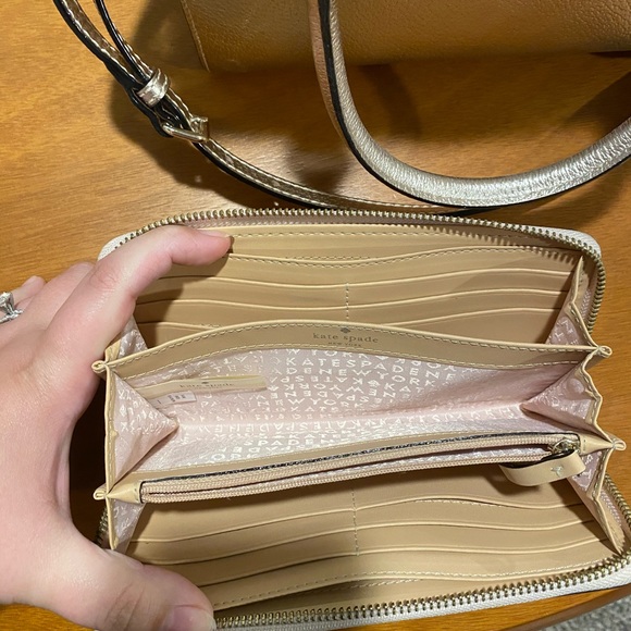 Rose Gold Kate Spade Purse and Wallet - Picture 4 of 4